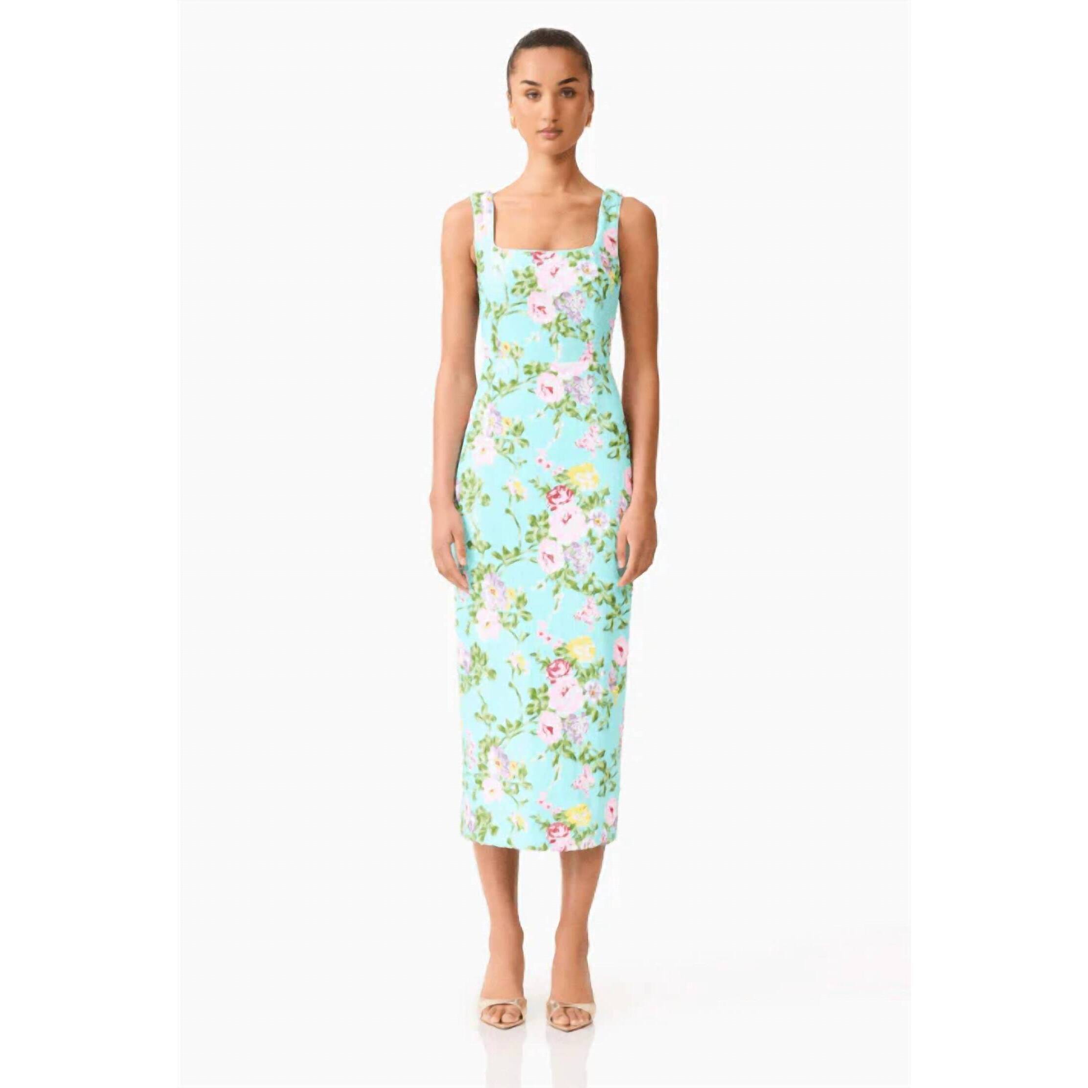 New Elliatt Emmeline Sequin Midi Dress In Mint Green
